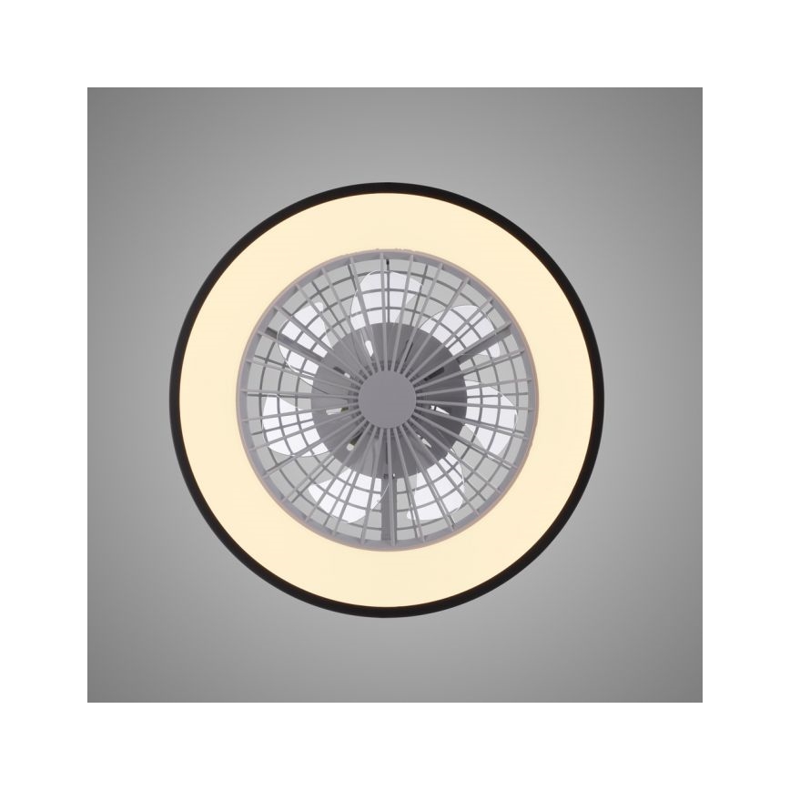 JUST LIGHT. 14447-18 - LED RGBW Dimbare plafondventilator met verlichting LENO LED/44W/230V 3000-6500K Ø 48,6 cm wit + afstandsbediening