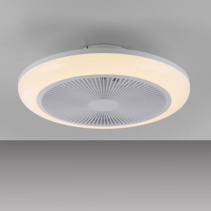 JUST LIGHT. 14623-16 - LED RGBW dimbare plafondventilator met verlichting BRENDA LED/22W/230V 3000-6000K Ø 46 cm wit + afstandsbediening
