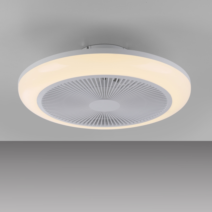 JUST LIGHT. 14623-16 - LED RGBW dimbare plafondventilator met verlichting BRENDA LED/22W/230V 3000-6000K Ø 46 cm wit + afstandsbediening