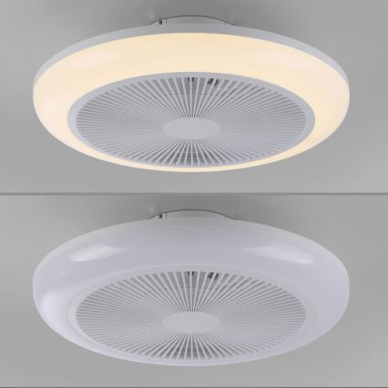 JUST LIGHT. 14623-16 - LED RGBW dimbare plafondventilator met verlichting BRENDA LED/22W/230V 3000-6000K Ø 46 cm wit + afstandsbediening