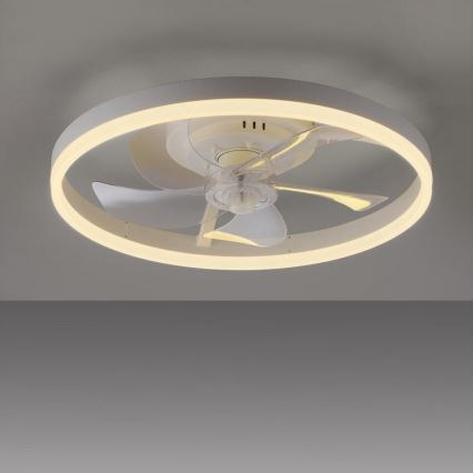 JUST LIGHT. 14624-16 - RITA dimbare LED-plafondventilator met geïntegreerd licht LED/22W/230V 3000-6000K Ø 50 cm wit + afstandsbediening