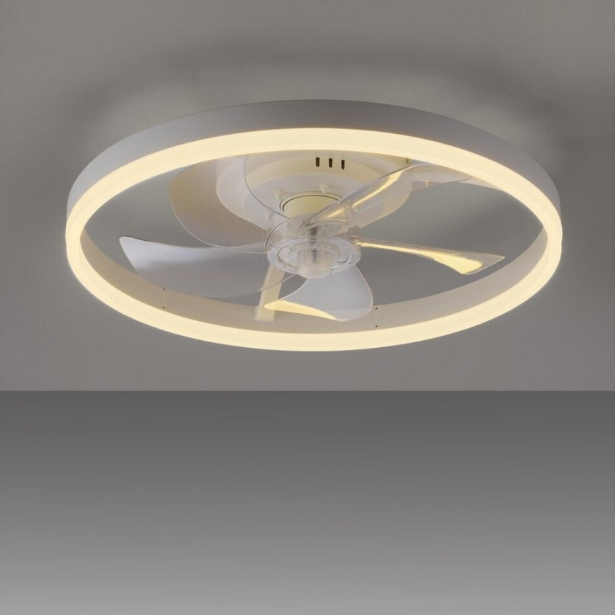 JUST LIGHT. 14624-16 - RITA dimbare LED-plafondventilator met geïntegreerd licht LED/22W/230V 3000-6000K Ø 50 cm wit + afstandsbediening