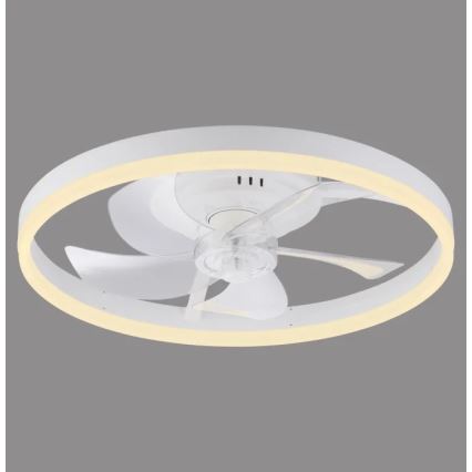 JUST LIGHT. 14624-16 - RITA dimbare LED-plafondventilator met geïntegreerd licht LED/22W/230V 3000-6000K Ø 50 cm wit + afstandsbediening