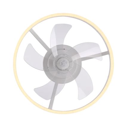 JUST LIGHT. 14624-16 - RITA dimbare LED-plafondventilator met geïntegreerd licht LED/22W/230V 3000-6000K Ø 50 cm wit + afstandsbediening