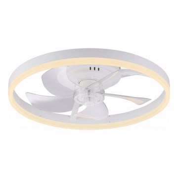 JUST LIGHT. 14624-16 - RITA dimbare LED-plafondventilator met geïntegreerd licht LED/22W/230V 3000-6000K Ø 50 cm wit + afstandsbediening