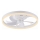 JUST LIGHT. 14624-16 - RITA dimbare LED-plafondventilator met geïntegreerd licht LED/22W/230V 3000-6000K Ø 50 cm wit + afstandsbediening