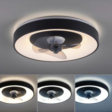 JUST LIGHT. 14644-18 - LED Dimbare plafondlamp met ventilator VENIKA LED/36W/230V diameter 48,6 cm 2700-5000K + afstandsbediening