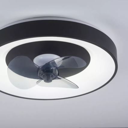 JUST LIGHT. 14644-18 - LED Dimbare plafondlamp met ventilator VENIKA LED/36W/230V diameter 48,6 cm 2700-5000K + afstandsbediening