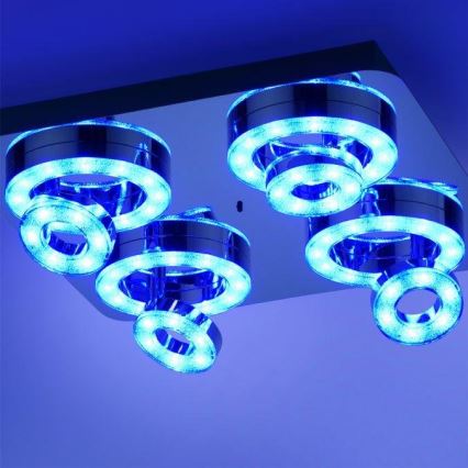 JUST LIGHT. 14662-17 - LED RGBW Dimbare Spot TIM LOLASMART 4xLED/5,9/230V 2700-5000K + afstandsbediening