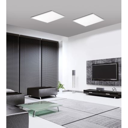 JUST LIGHT. 14681-16 - LED RGB Dimbaar bevestigd lichtpaneel LOLA FLAT LED/28W/230V 2700-5000K + afstandsbediening
