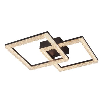 JUST LIGHT. 14732-18 - LED plafondlamp GLITRA LED/17,5W/230V 37,6x37,6 cm zwart