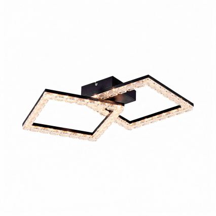 JUST LIGHT. 14732-18 - LED plafondlamp GLITRA LED/17,5W/230V 37,6x37,6 cm zwart