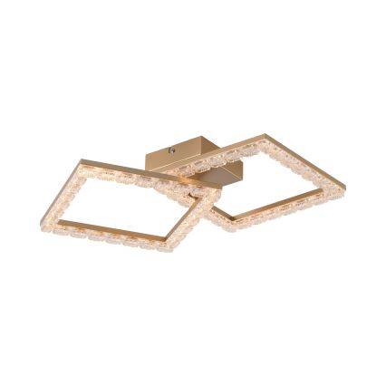 JUST LIGHT. 14732-60 - LED plafondlamp GLITRA LED/17,5W/230V 37,6x37,6 cm goud