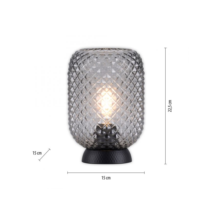 JUST LIGHT. 14906-18 - Tafellamp REISHI 1xE27/40W/230V zwart