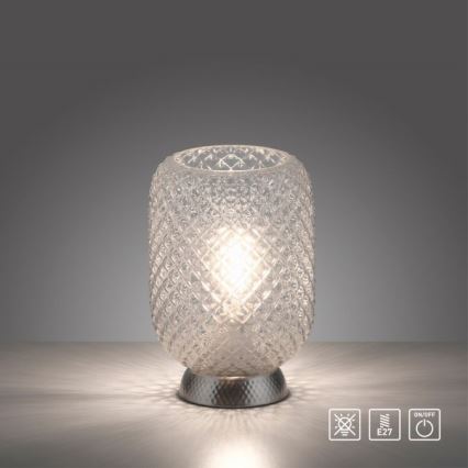JUST LIGHT. 14906-55 - Tafellamp REISHI 1xE27/40W/230V mat chroom