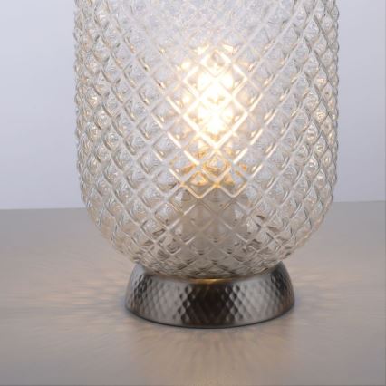 JUST LIGHT. 14906-55 - Tafellamp REISHI 1xE27/40W/230V mat chroom