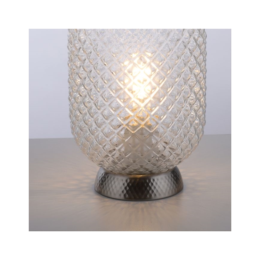 JUST LIGHT. 14906-55 - Tafellamp REISHI 1xE27/40W/230V mat chroom