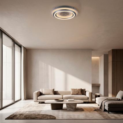JUST LIGHT. 15089-21 - LED plafondlamp CICHIO LED/36W/230V Ø 40 cm mat chroom