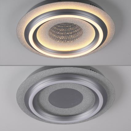 JUST LIGHT. 15089-21 - LED plafondlamp CICHIO LED/36W/230V Ø 40 cm mat chroom