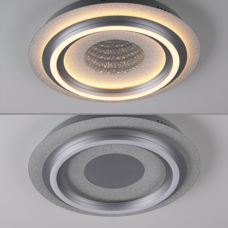 JUST LIGHT. 15089-21 - LED plafondlamp CICHIO LED/36W/230V Ø 40 cm mat chroom