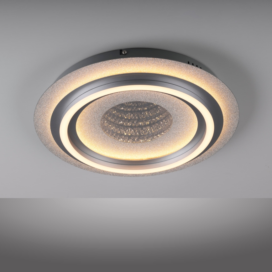 JUST LIGHT. 15089-21 - LED plafondlamp CICHIO LED/36W/230V Ø 40 cm mat chroom
