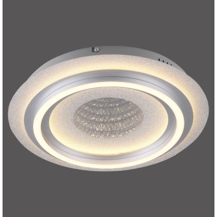 JUST LIGHT. 15089-21 - LED plafondlamp CICHIO LED/36W/230V Ø 40 cm mat chroom