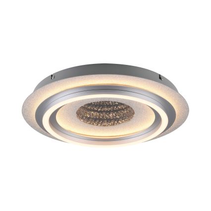 JUST LIGHT. 15089-21 - LED plafondlamp CICHIO LED/36W/230V Ø 40 cm mat chroom