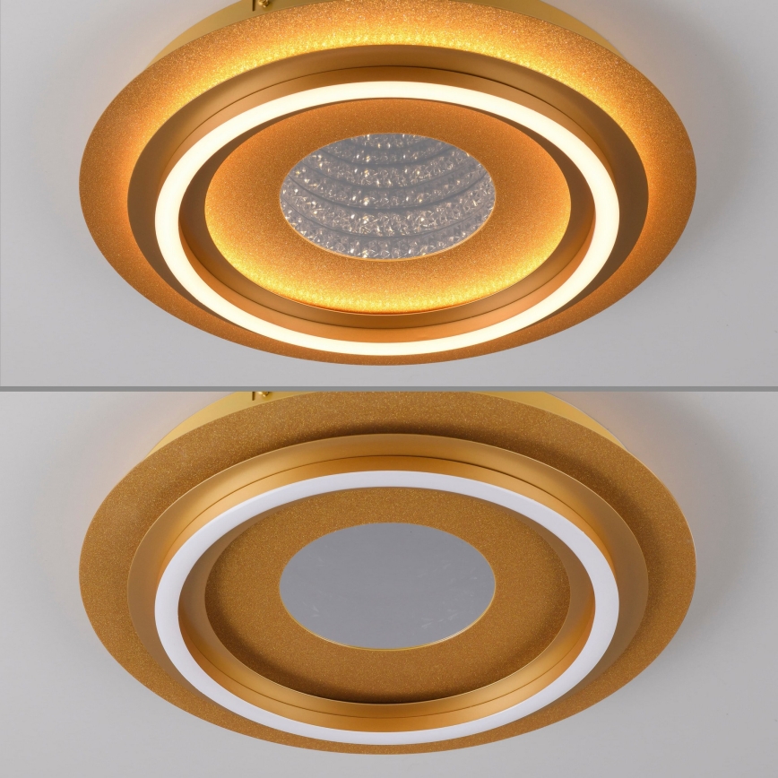 JUST LIGHT. 15089-60 - LED plafondlamp CICHIO LED/36W/230V Ø 40 cm goudkleurig