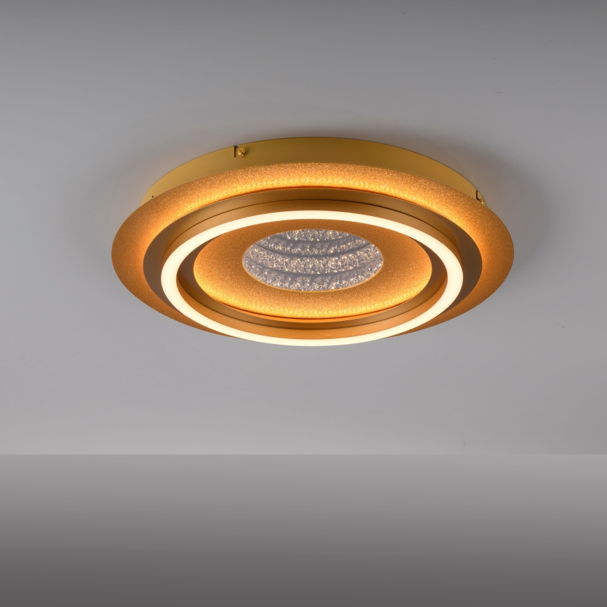 JUST LIGHT. 15089-60 - LED plafondlamp CICHIO LED/36W/230V Ø 40 cm goudkleurig