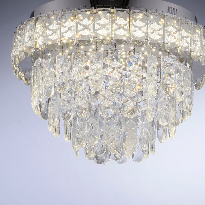 JUST LIGHT. 15092-17 - LED plafondlamp KULUNKA LED/33W/230V Ø 38 cm glanzend chroom