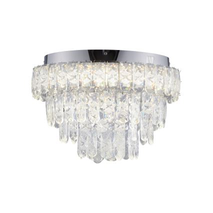 JUST LIGHT. 15092-17 - LED plafondlamp KULUNKA LED/33W/230V Ø 38 cm glanzend chroom