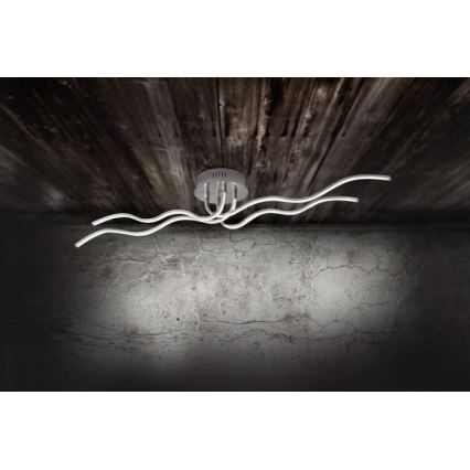 JUST LIGHT. 15126-55 - LED Bevestigde Hanglamp WAVE LED/29,4W/230V mat chroom