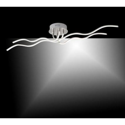 JUST LIGHT. 15126-55 - LED Bevestigde Hanglamp WAVE LED/29,4W/230V mat chroom