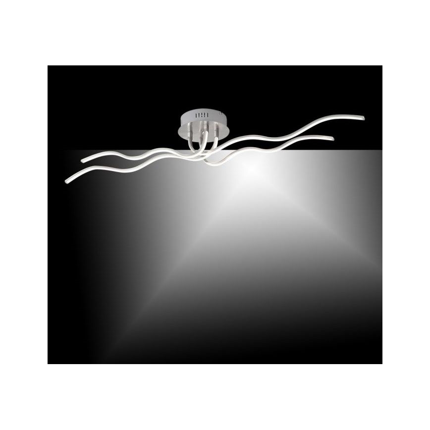 JUST LIGHT. 15126-55 - LED Bevestigde Hanglamp WAVE LED/29,4W/230V mat chroom
