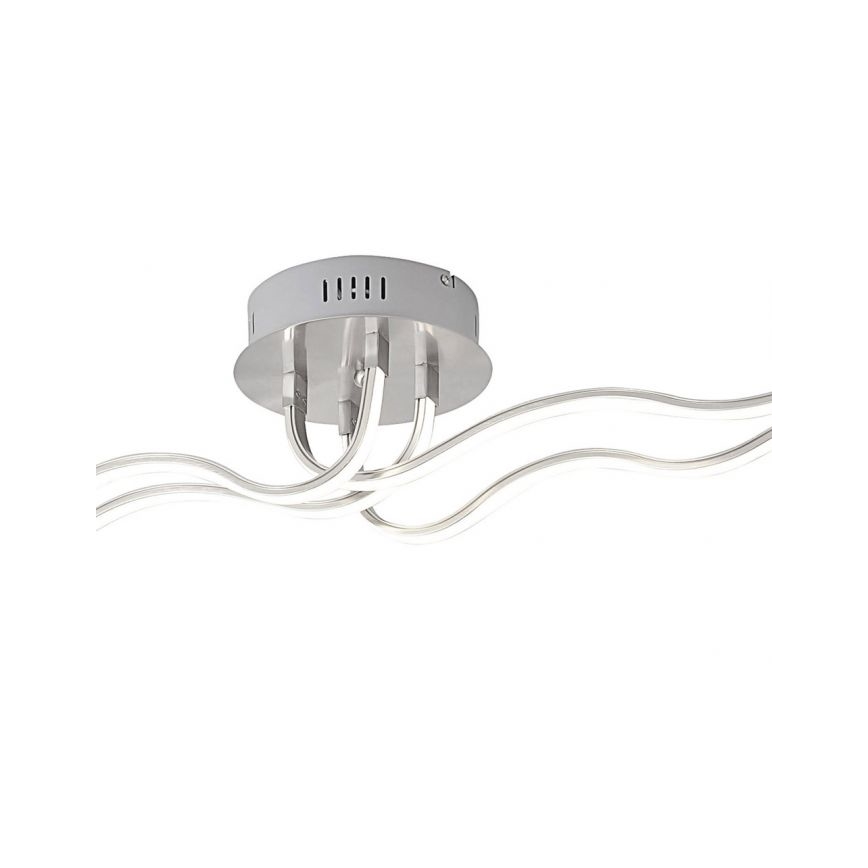 JUST LIGHT. 15126-55 - LED Bevestigde Hanglamp WAVE LED/29,4W/230V mat chroom