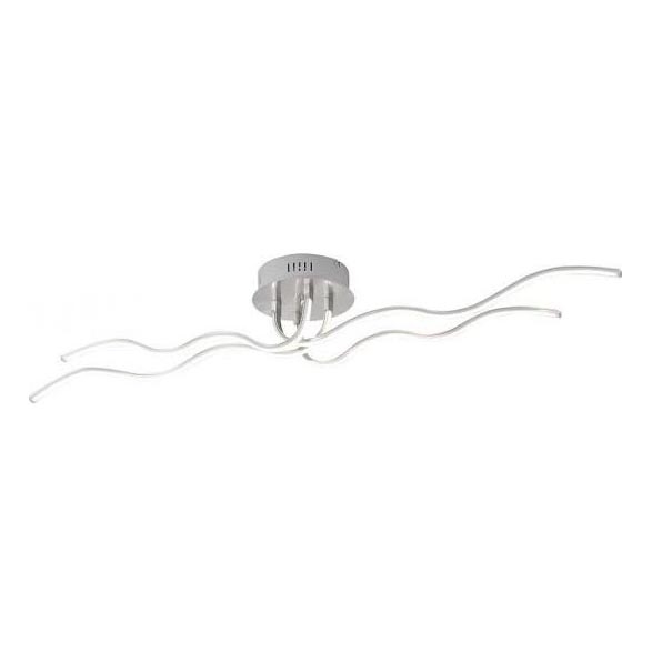 JUST LIGHT. 15126-55 - LED Bevestigde Hanglamp WAVE LED/29,4W/230V mat chroom