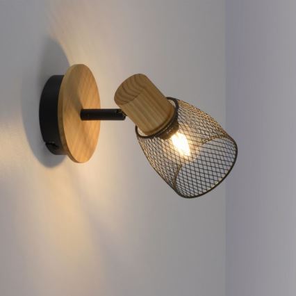 JUST LIGHT. 15191-79 - Wandspot TAMIS 1xE14/10W/230V grenen