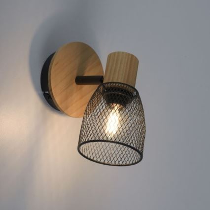 JUST LIGHT. 15191-79 - Wandspot TAMIS 1xE14/10W/230V grenen