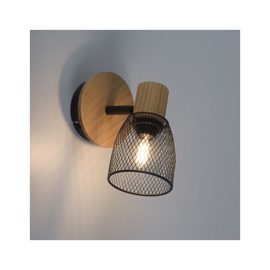 JUST LIGHT. 15191-79 - Wandspot TAMIS 1xE14/10W/230V grenen