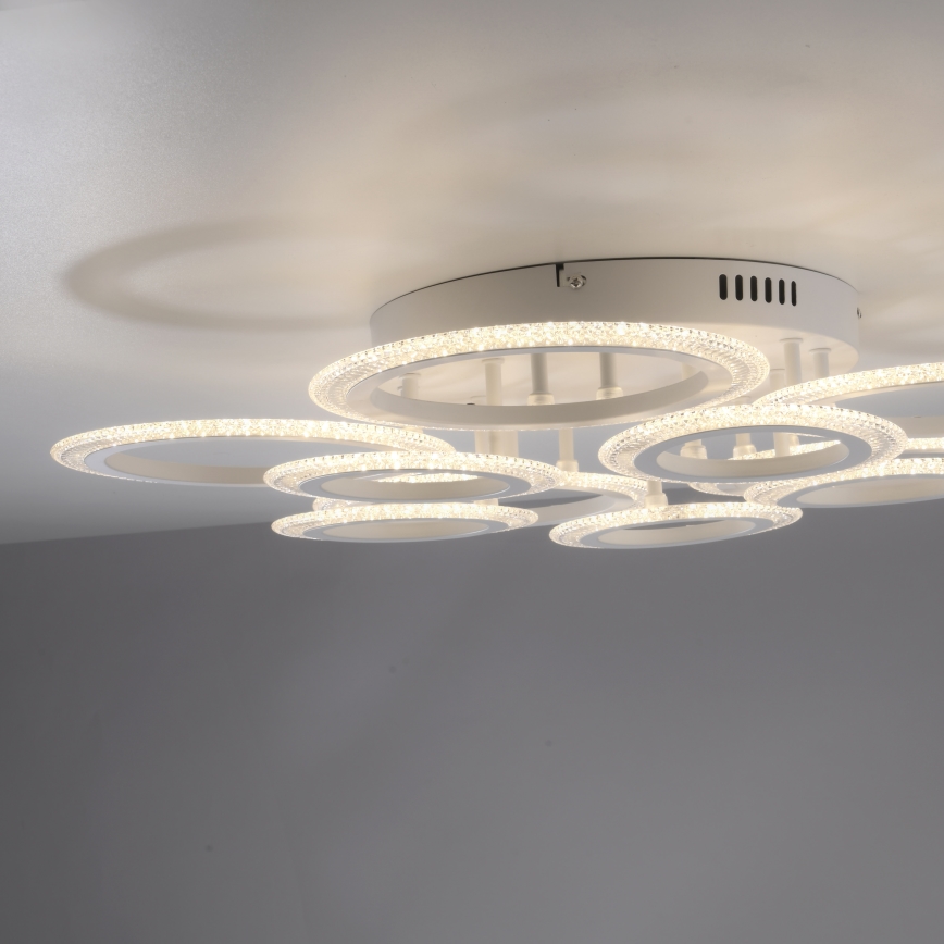 JUST LIGHT. 15268-16 - LED Plafondlamp CRYSTALLO LED/48,5W/230V Ø 68,6 cm wit