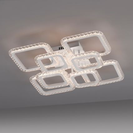 JUST LIGHT. 15269-16 - LED plafondlamp CRYSTALLO LED/43,5W/230V 49x49 cm wit