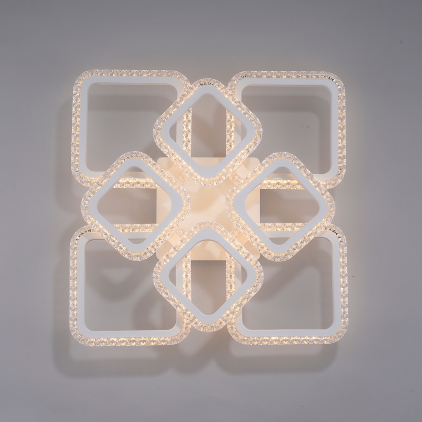 JUST LIGHT. 15269-16 - LED plafondlamp CRYSTALLO LED/43,5W/230V 49x49 cm wit