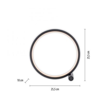JUST LIGHT. 15395-18 - LED Tafellamp MINI RITUS LED/10,5W/230V zwart