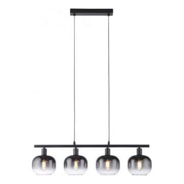 JUST LIGHT. 15421-18 - Hanglamp aan een koord ZEA 4xE14/25W/230V zwart