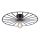 JUST LIGHT. 15636-18 - Plafondlamp SPIKE 1xE27/40W/230V diameter 50 cm zwart