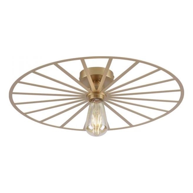 JUST LIGHT. 15636-60 - Plafondlamp SPIKE 1xE27/40W/230V diameter 50 cm messing