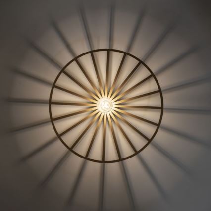 JUST LIGHT. 15636-60 - Plafondlamp SPIKE 1xE27/40W/230V diameter 50 cm messing
