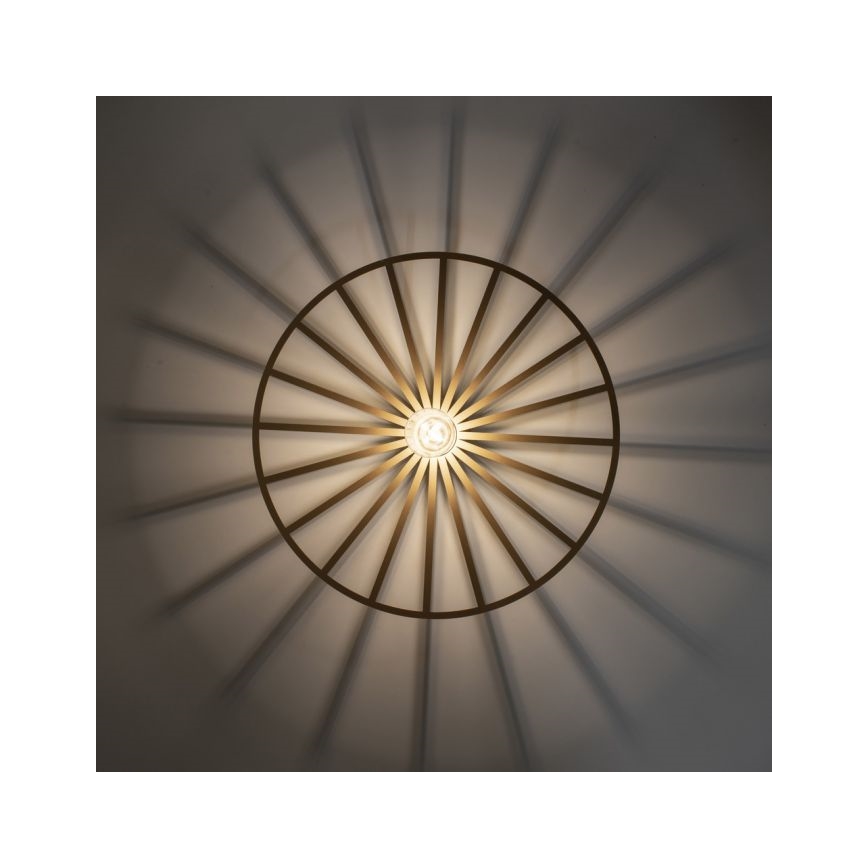 JUST LIGHT. 15636-60 - Plafondlamp SPIKE 1xE27/40W/230V diameter 50 cm messing