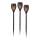 JUST LIGHT. 19106-18-3 - SET 3x LED Solar lamp FACKEL LED/0,24W/1,2V 200 mAh IP44 zwart