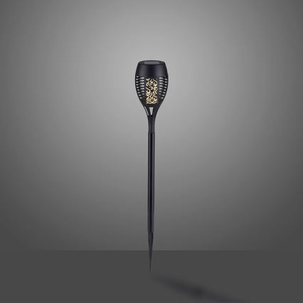 JUST LIGHT. 19106-18-3 - SET 3x LED Solar lamp FACKEL LED/0,24W/3,7V IP44 zwart